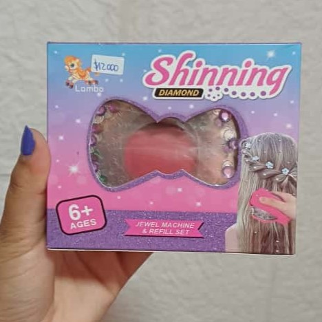 Maquina para cabello decoracion con gemas y brillos