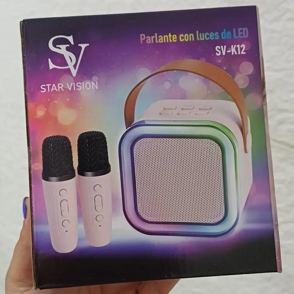 Mini Parlante Karaoke 2 Microfonos